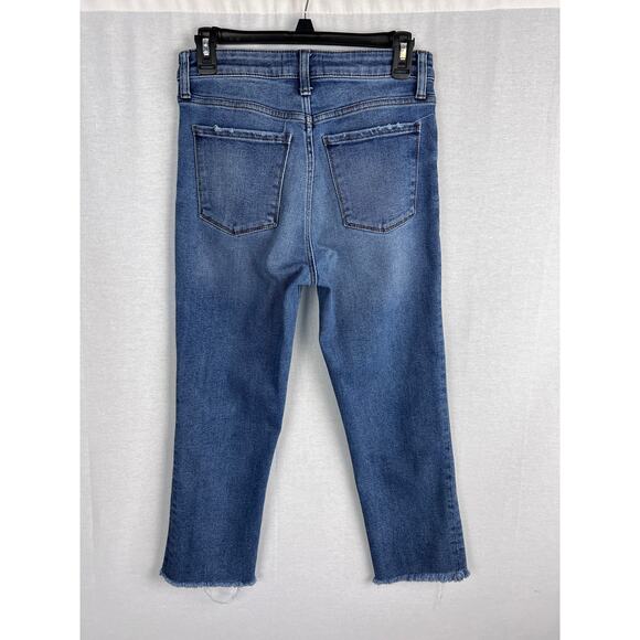 Evereve Jeans The Ever Straight Crop High Rise Denim Capsule Fall Contemporary - Picture 2 of 7